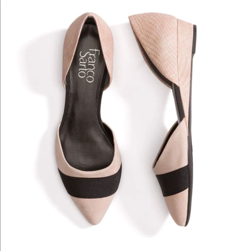Stitch Fix Franco Sarto Colorblock flats nude 6M